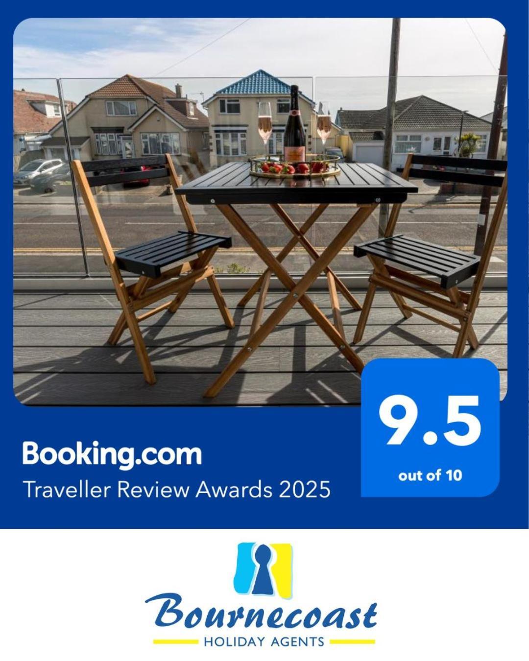 Bournecoast - Stylish Flat With Balcony - Sea Glimpses - 10 Min Walk To Beach - Parking - Wifi - Fm8405 Bornemouth Extérieur photo